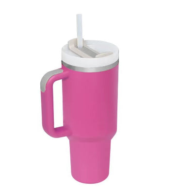 Handle Straw Insulated Stainless Steel Spill Proof Vacuum Coffee Cup